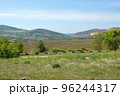 The Crimean landscape near Balaklava at sunny spring day 96244317