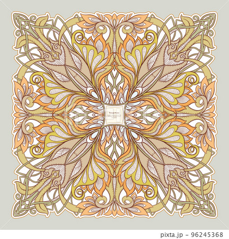 Decorative ornament border, frame, template for product label 96245368