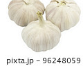 garlic isolated on white background with clipping path inside 96248059