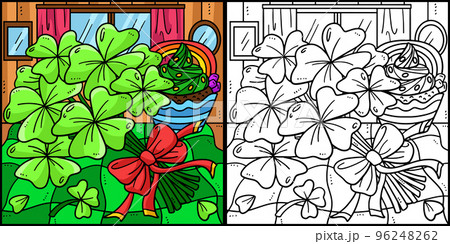 St. Patricks Day Bundle of Shamrocks Illustration St. Patricks Day Bundle of Shamrocks Illustration 96248262