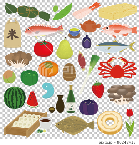 新潟県の特産品のイラスト 96248415