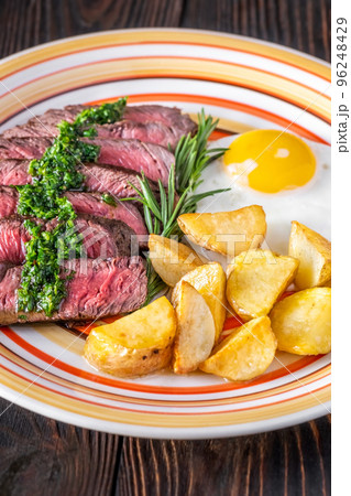 Sliced beef steak Sliced beef steak 96248429