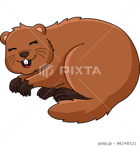 Groundhog Hibernating Cartoon Colored Clipart Groundhog Hibernating Cartoon Colored Clipart 96248521