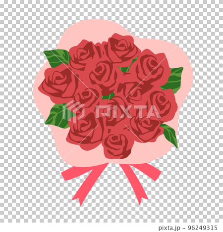 Bouquet of roses - Stock Illustration [96249315] - PIXTA