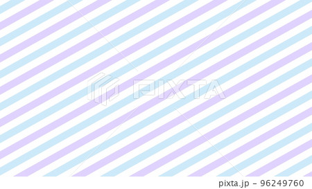 ゆめかわいい パステル調の背景用斜めストライプ素材 96249760