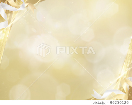 ゴールドでキラキラしたフレーム素材 96250126