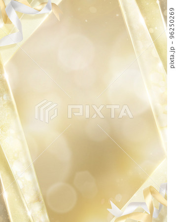 ゴールドでキラキラしたフレーム素材 ゴールドでキラキラしたフレーム素材 96250269
