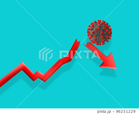 Coronavirus covid-19 crashes statistics and is ready to explode like a bomb. Concept of dangerousness. cyan background Coronavirus covid-19 crashes statistics and is ready to explode like a bomb. Concept of dangerousness. cyan background 96251229