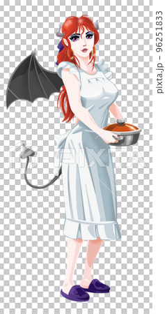 サキュバス　エプロン　若妻　料理 96251833