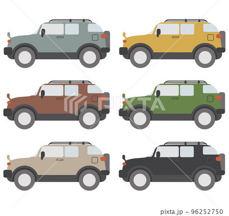 SUV車のベクターイラスト SUV車のベクターイラスト 96252750