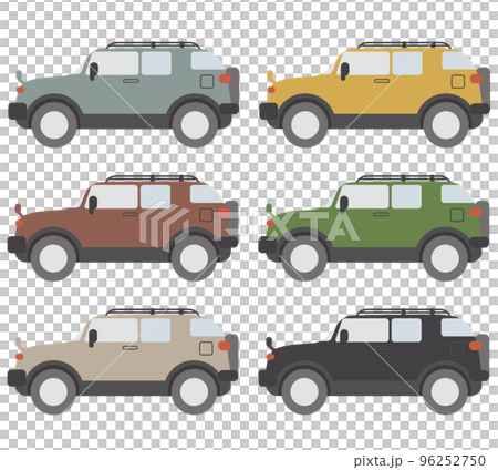 SUV車のベクターイラスト SUV車のベクターイラスト 96252750