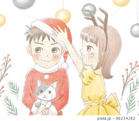 クリスマスを楽しむ子どもたち 96254262