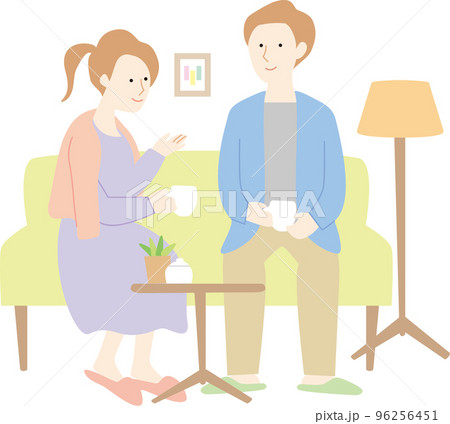 会話するカップル 96256451