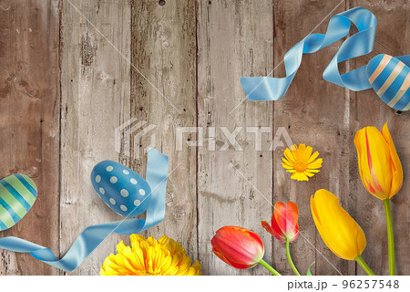Easter grunge decoration background 96257548