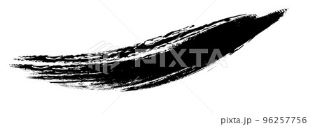 筆の筆跡。筆で描かれたライン。正月素材。和風素材。 96257756