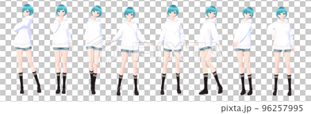 動漫/卡通/人物/少女全身圖解集 96257995