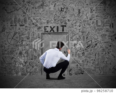 Escape from business stress and financial crisis 96258710