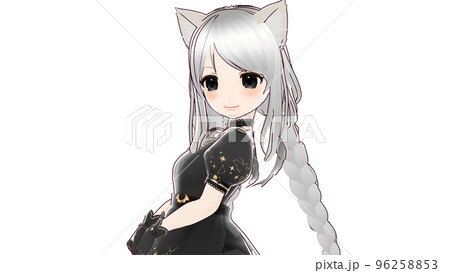 若いメイドの女の子 黒ドレス 若いメイドの女の子 黒ドレス 96258853