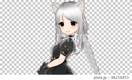 若いメイドの女の子 黒ドレス 若いメイドの女の子 黒ドレス 96258853