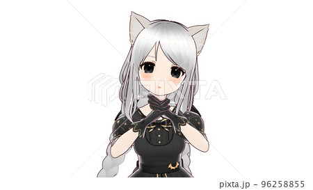 可愛い悪魔の少女　バストアップ 96258855