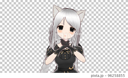 可愛い悪魔の少女　バストアップ 96258855