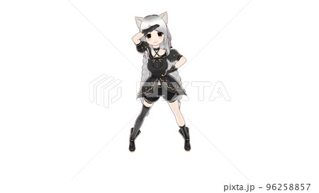 ハロウィンで魔女のコスプレをした若い女性 96258857