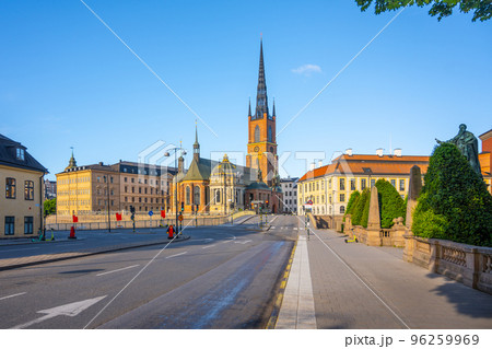Riddarholmen Church, Swedish: Riddarholmskyrkan. Church of the former medieval Greyfriars Monastery in Stockholm, Sweden. 96259969