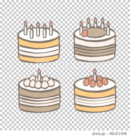 蛋糕插圖集 96261406