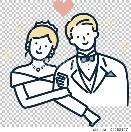 已婚男女婚禮簡單插圖 96262167