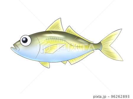 海中を泳ぐアジ（鯵）のイラスト 96262893