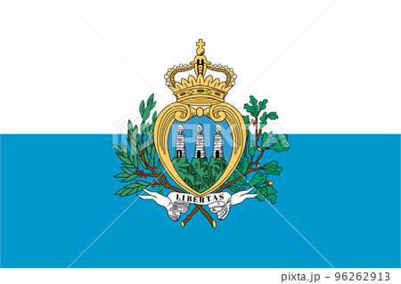 サンマリノ国旗 サンマリノ国旗 96262913