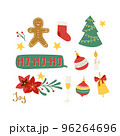 Christmass set of stickers patch, omela, gift, cookies 96264696