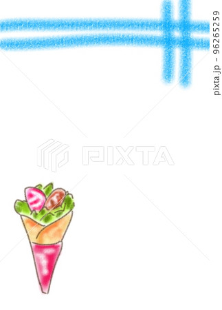 彼と食べ歩きたいクレープ 96265259