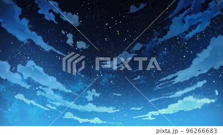 星空と雲 夜空 天体観測 美しい背景イラスト 星空と雲 夜空 天体観測 美しい背景イラスト 96266683