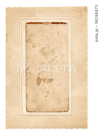 Old photo frame. Vintage paper. Retro card 96266873