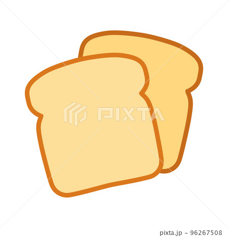 Bread toast for sandwich. Slices of toast. Breakfast. Vector illustration 96267508