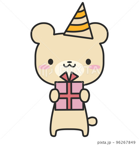 【オーダー用】誕生日パーティー クマさん