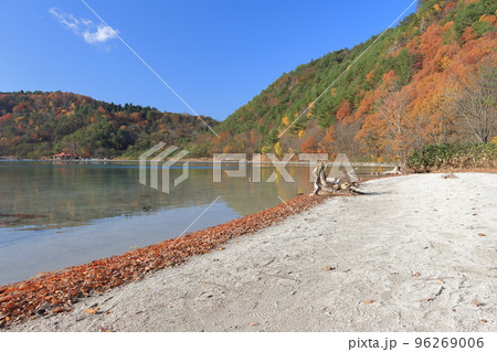 潟沼と紅葉した山々(2022) 潟沼と紅葉した山々(2022) 96269006