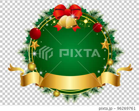 クリスマスサークル飾り枠 クリスマスサークル飾り枠 96269761