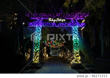 牛嶋神社のイルミネーションライトアップ2022 96271553