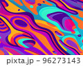Vibrant wavy liquid fluid cartoon abstract background 96273143