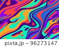 Vibrant wavy liquid fluid cartoon abstract background 96273147