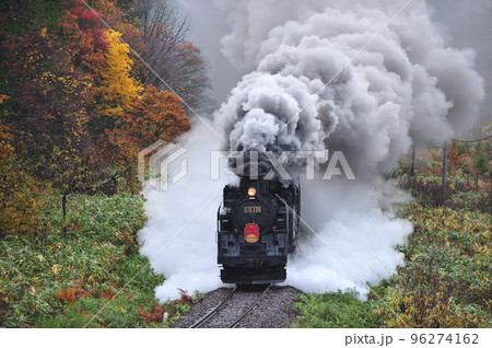 函館本線 然別-銀山 JR北海道 C11-171+14系+スハシ44+DE15-1520 SLニセコ 函館本線 然別-銀山 JR北海道 C11-171+14系+スハシ44+DE15-1520 SLニセコ 96274162