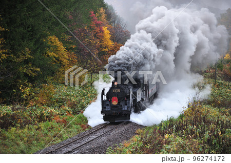 函館本線 然別-銀山 JR北海道 C11-171+14系+スハシ44+DE15-1520 SLニセコ 函館本線 然別-銀山 JR北海道 C11-171+14系+スハシ44+DE15-1520 SLニセコ 96274172