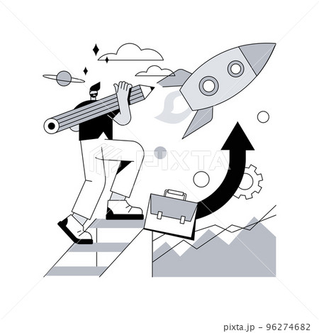 Ambition abstract concept vector illustration. Business ambition, determination, setting big goal, making fast career, self-confident, getting what you want, desire for success abstract metaphor. Ambition abstract concept vector illustration. Business ambition, determination, setting big goal, making fast career, self-confident, getting what you want, desire for success abstract metaphor. 96274682