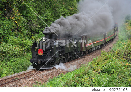 函館本線 然別-銀山 JR北海道 C11-171+14系+スハシ44+DE15-1520 SLニセコ 函館本線 然別-銀山 JR北海道 C11-171+14系+スハシ44+DE15-1520 SLニセコ 96275163