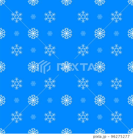 Christmas snowflakes seamless pattern for winter holidays 96275277
