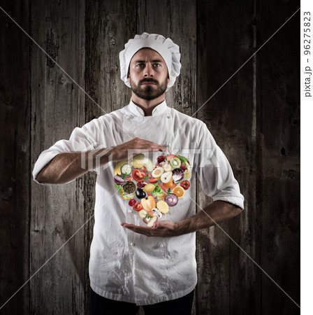 Chef healthy cooking Chef healthy cooking 96275823