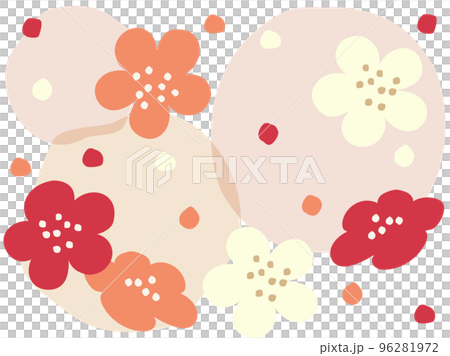 Retro Japanese style background illustration of plum and abstract that can be used for New Year etc. Retro Japanese style background illustration of plum and abstract that can be used for New Year etc. 96281972