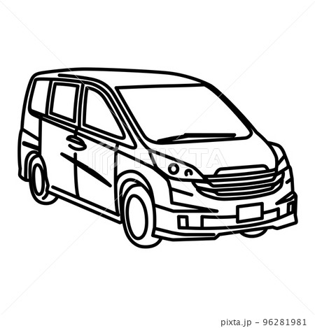 普通自動車のフロント 96281981